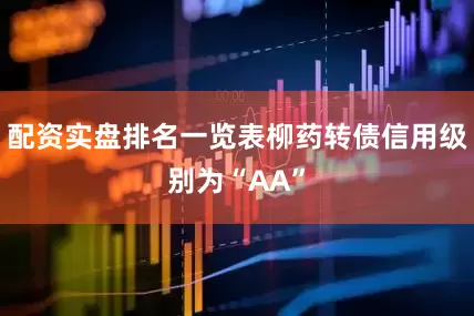 配资实盘排名一览表柳药转债信用级别为“AA”