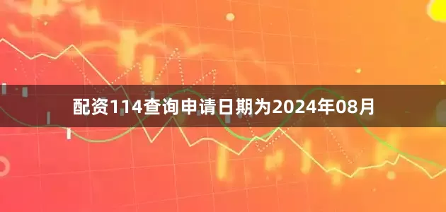 配资114查询申请日期为2024年08月
